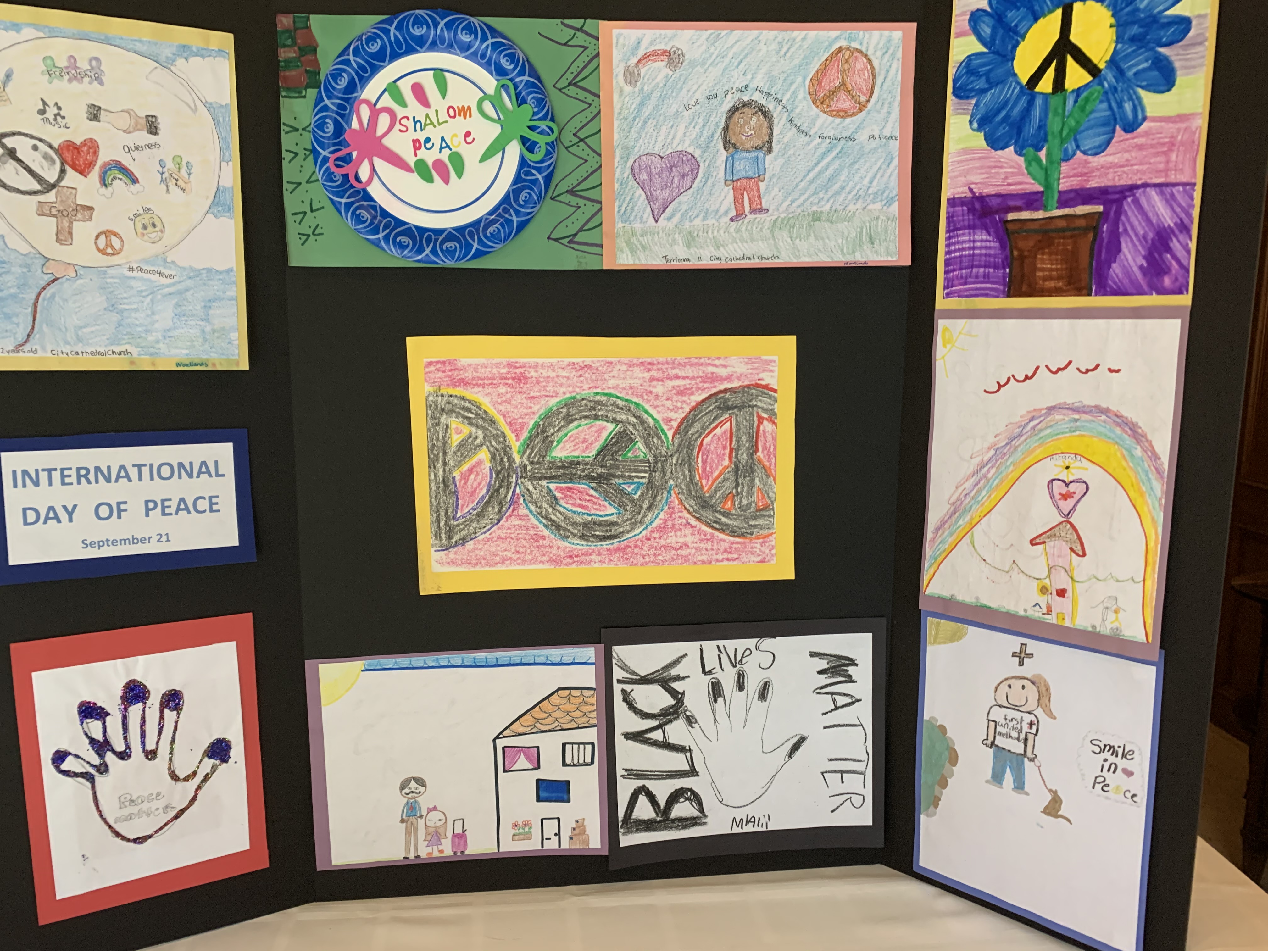 Child-produced art from multiple churches